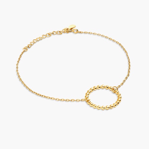 Bransoletka koło Savicki: srebrna pozłacana